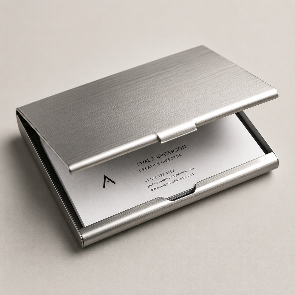 Metal Business Card Holder