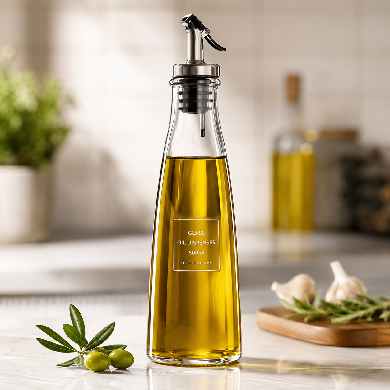 Glass Oil Dispenser 500ml