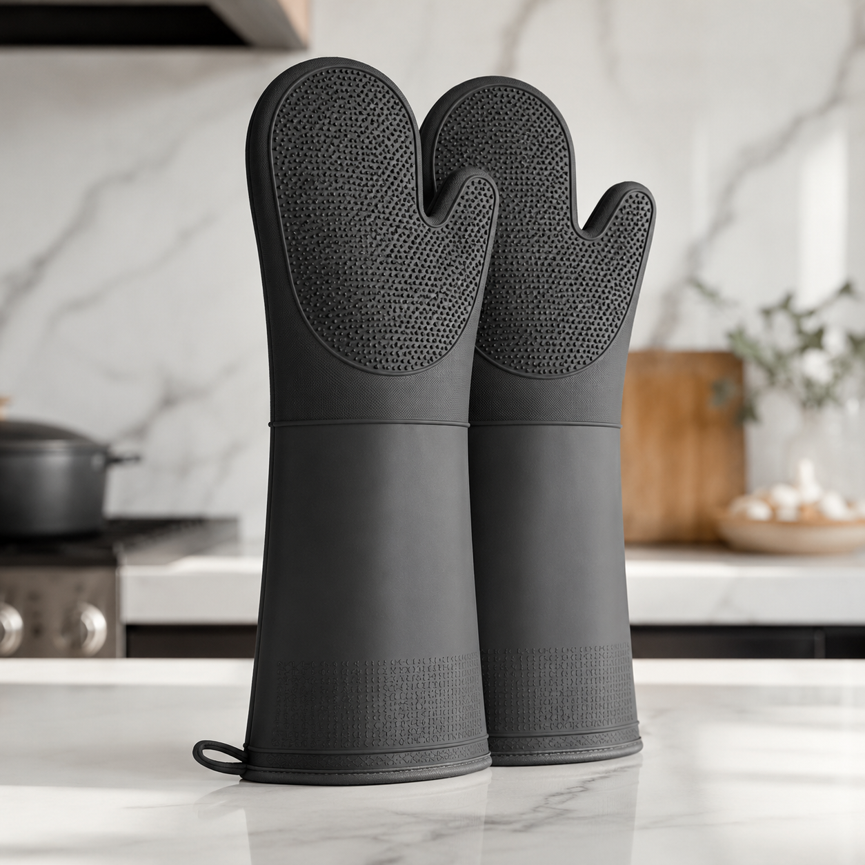 Silicone Oven Mitts Pair