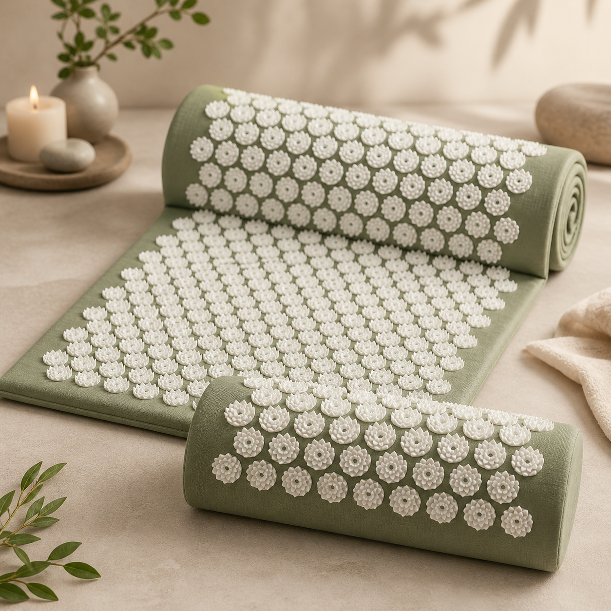 Acupressure Mat and Pillow Set